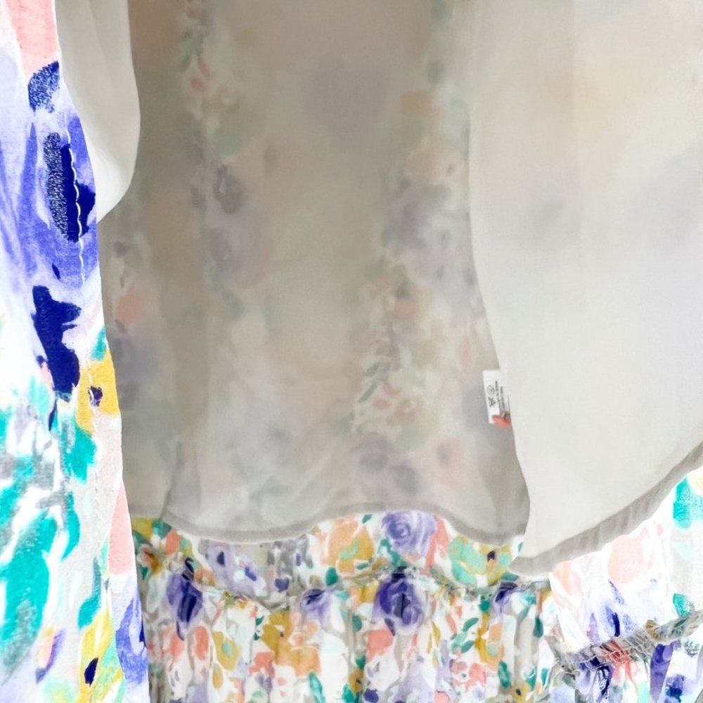 Astr the label BALLOON SLEEVE SWEETHEART FLORAL MAXI Dress Size XL NWT - Picture 15 of 16